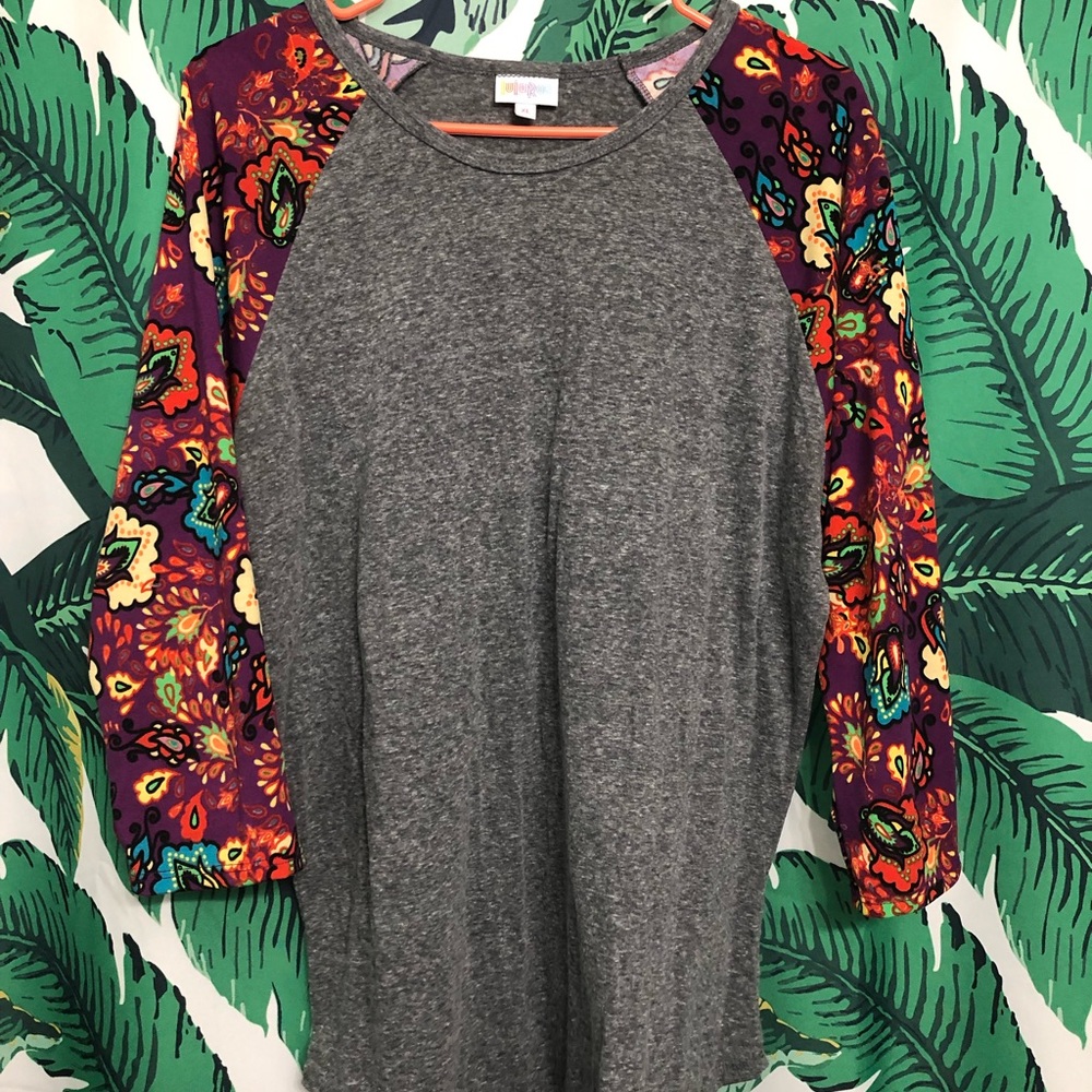Lularoe Randy Purple Paisley Print xl